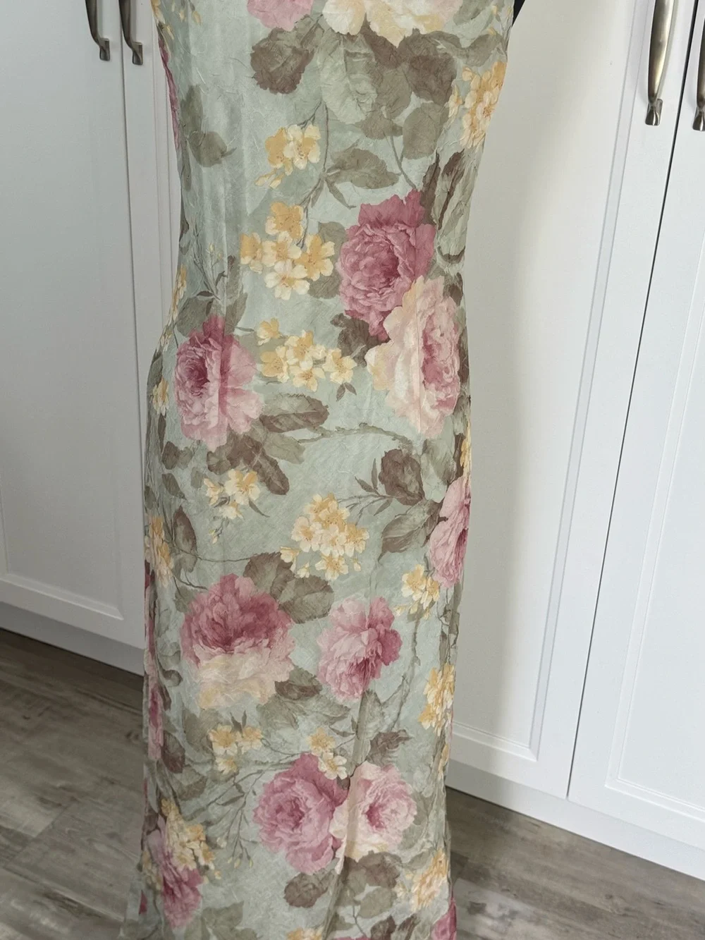 K Studio Floral Two-Piece Set in Sage, Pink & Yellow Hues